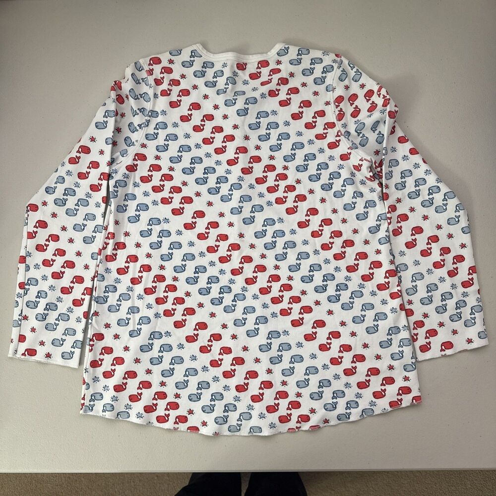 Roberta Roller Rabbit Moby the Whale Pajama Set Women's Size Medium Blue Red - Picture 6 of 15